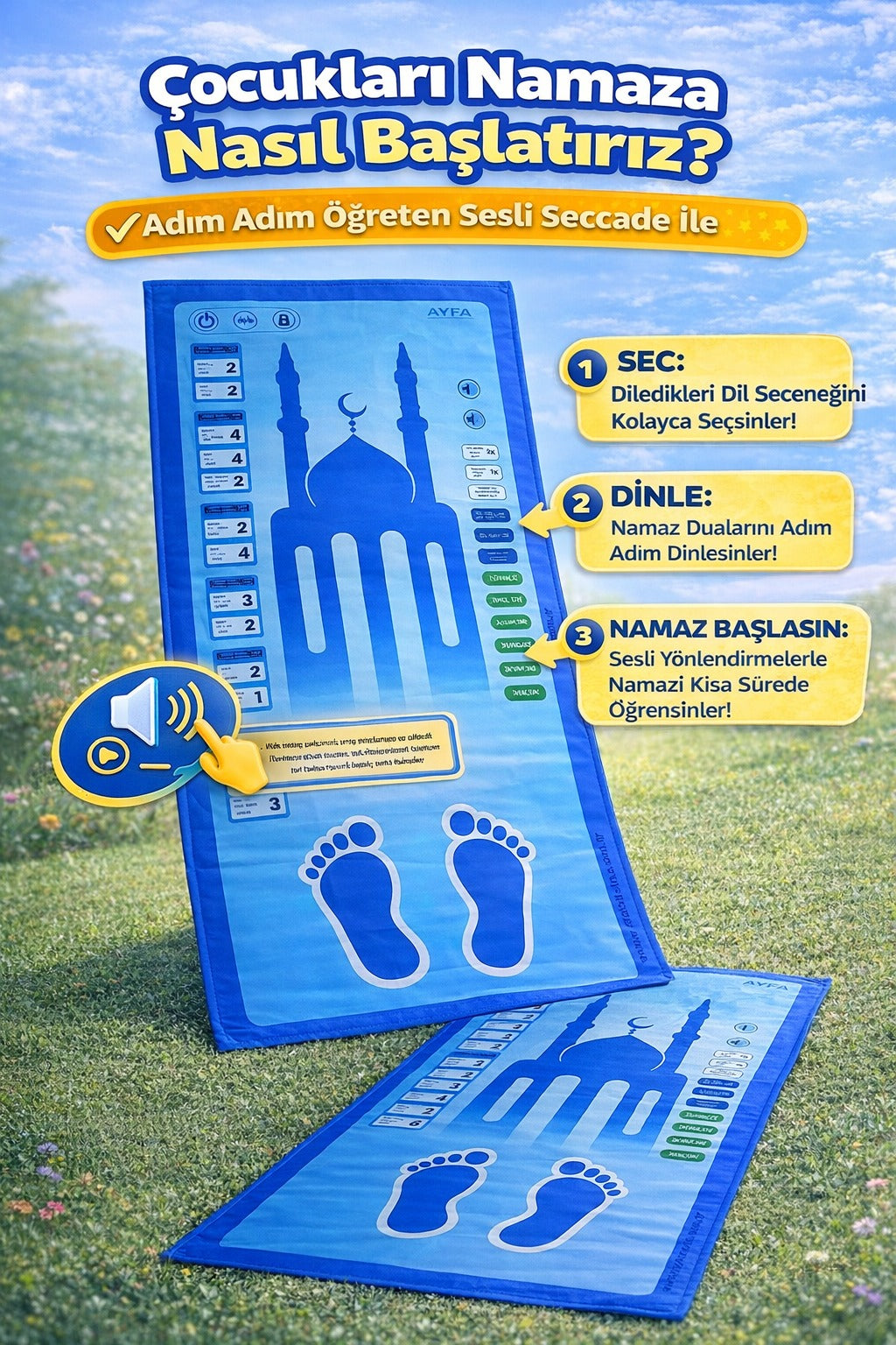 RavzaHanem™-Namaz Rehberi Seccadesi