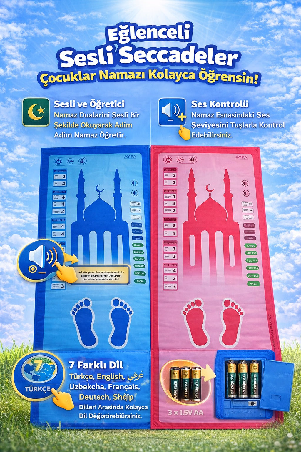 RavzaHanem™-Namaz Rehberi Seccadesi