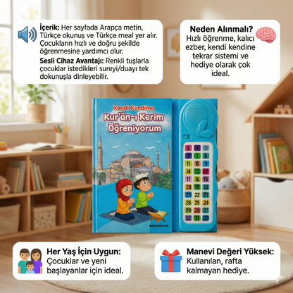 Ravza Hanem™-Kendi Başına 10 Saatte Kur’an Öğrenme Rehberi (Sesli Cihazlı)