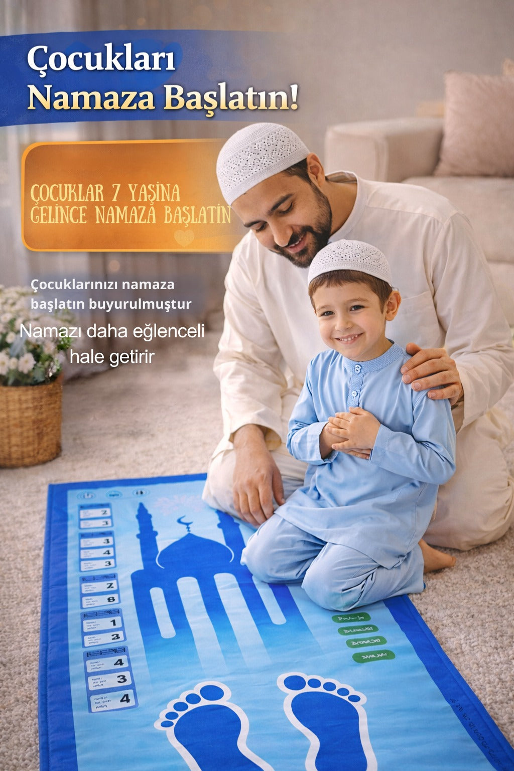 RavzaHanem™-Namaz Rehberi Seccadesi