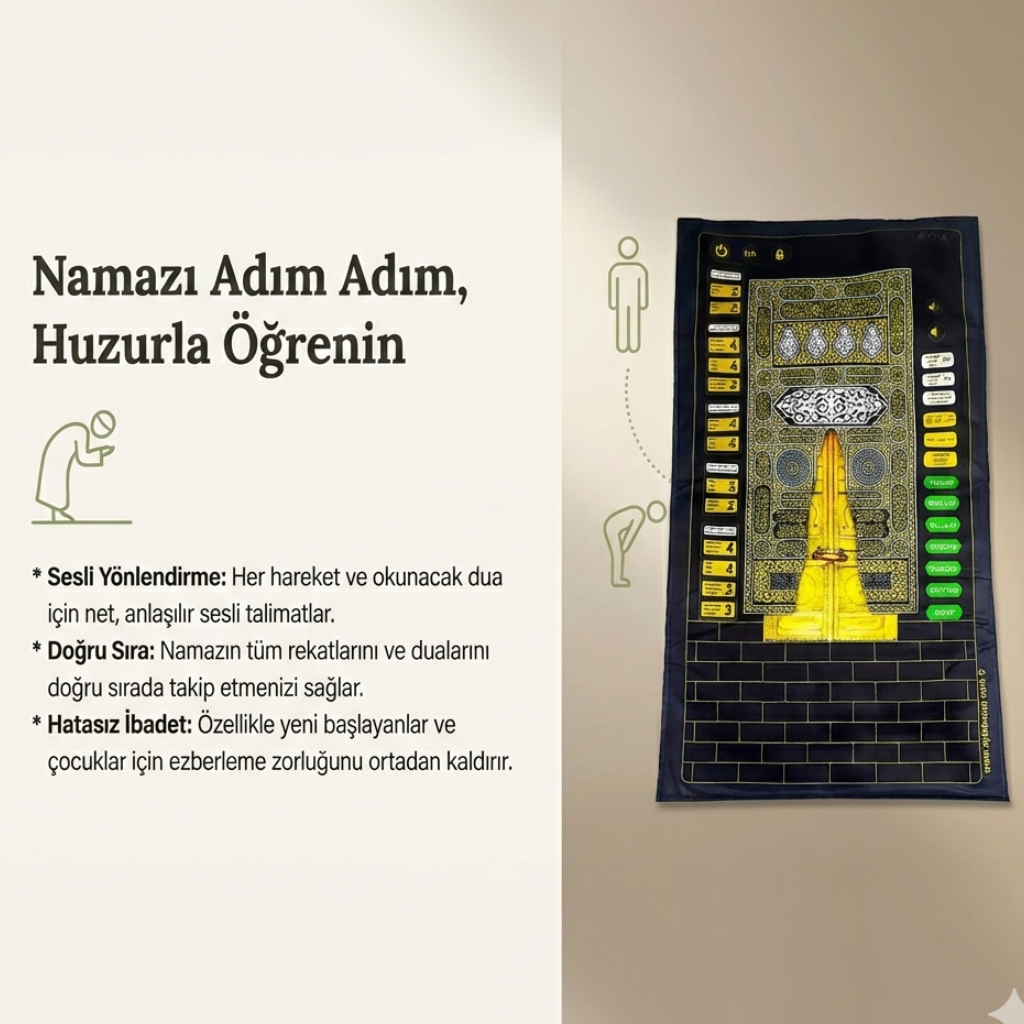 RavzaHanem™-Namaz Rehberi Seccadesi