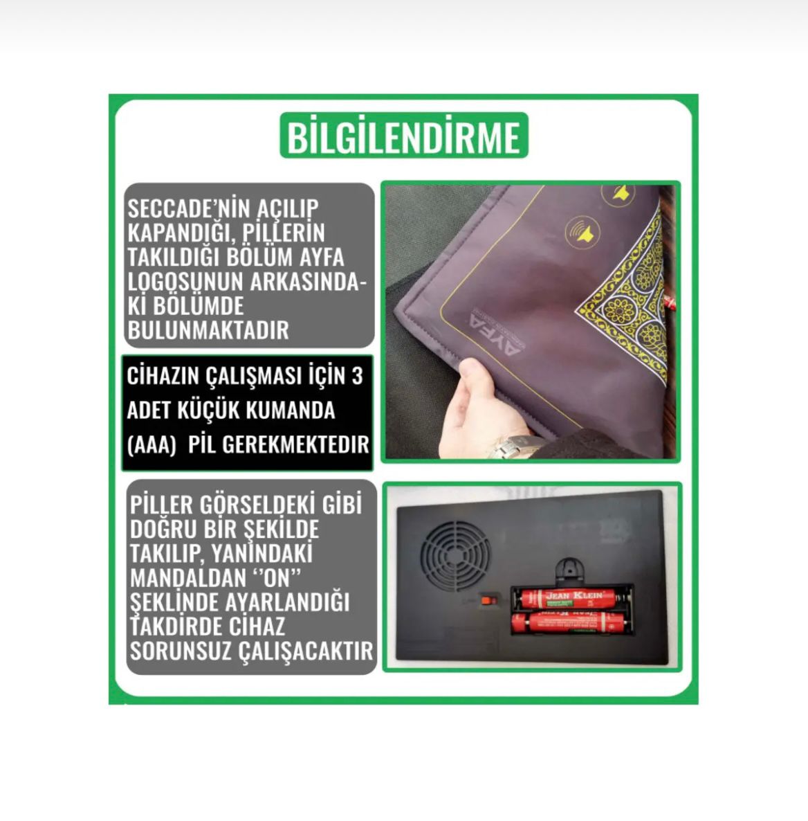 RavzaHanem™-Namaz Rehberi Seccadesi